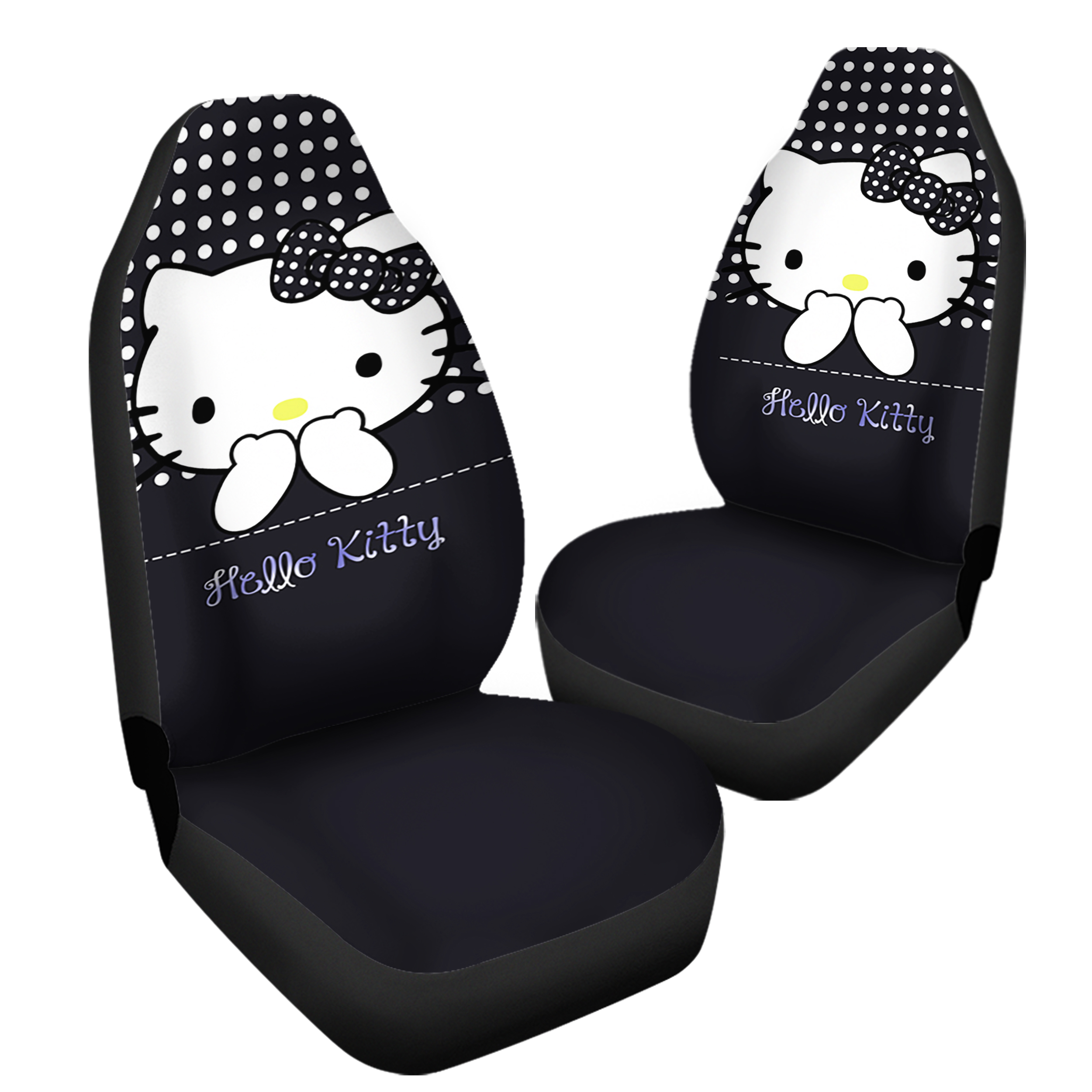 Black Hello Kitty Car Seat Covers