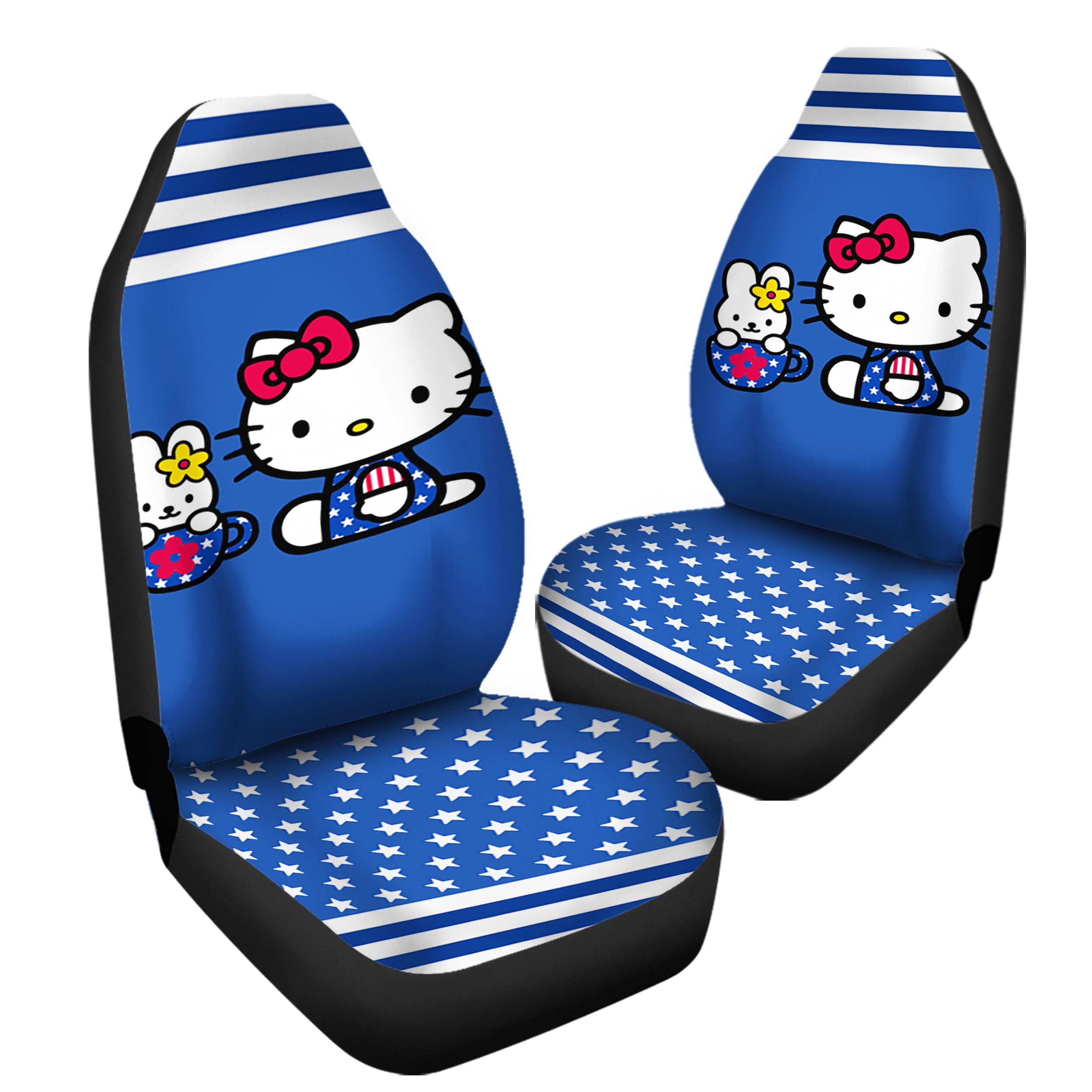 Blue Hello Kitty Car Seat Covers