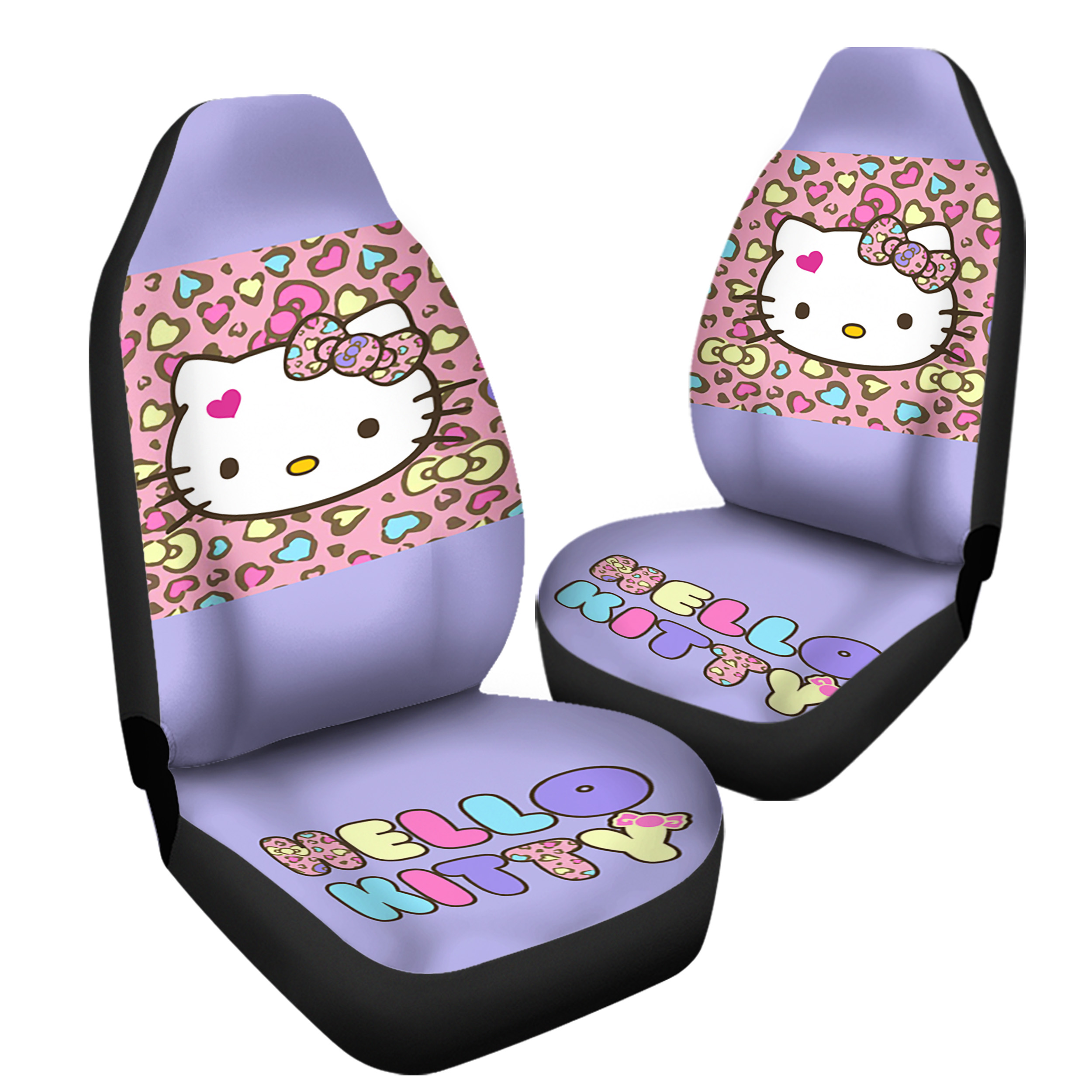 Purple Hello Kitty Car Seat Covers