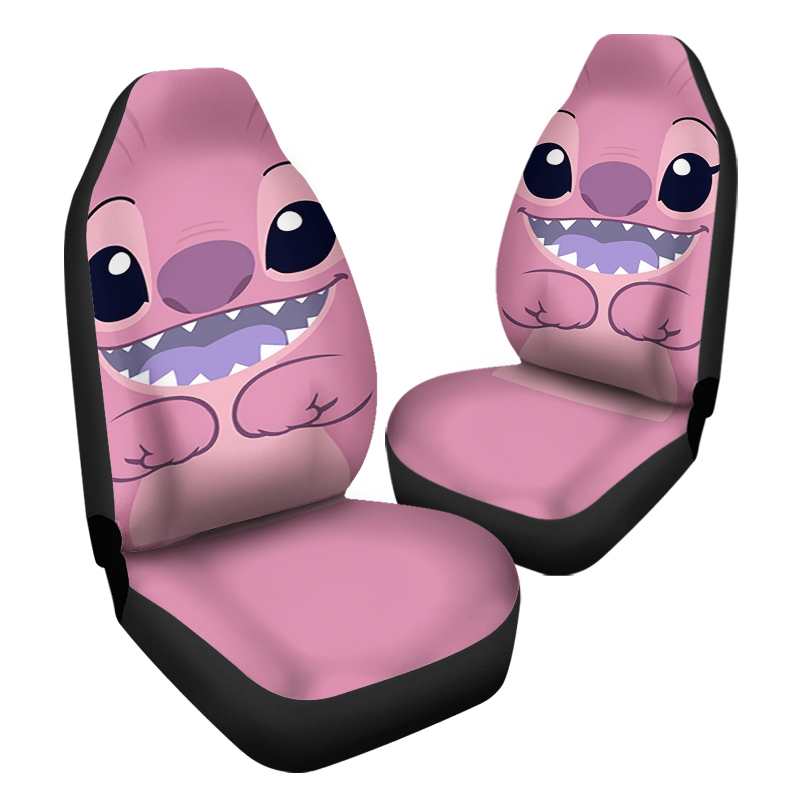 Cute Pink Stitch Car Seat Covers