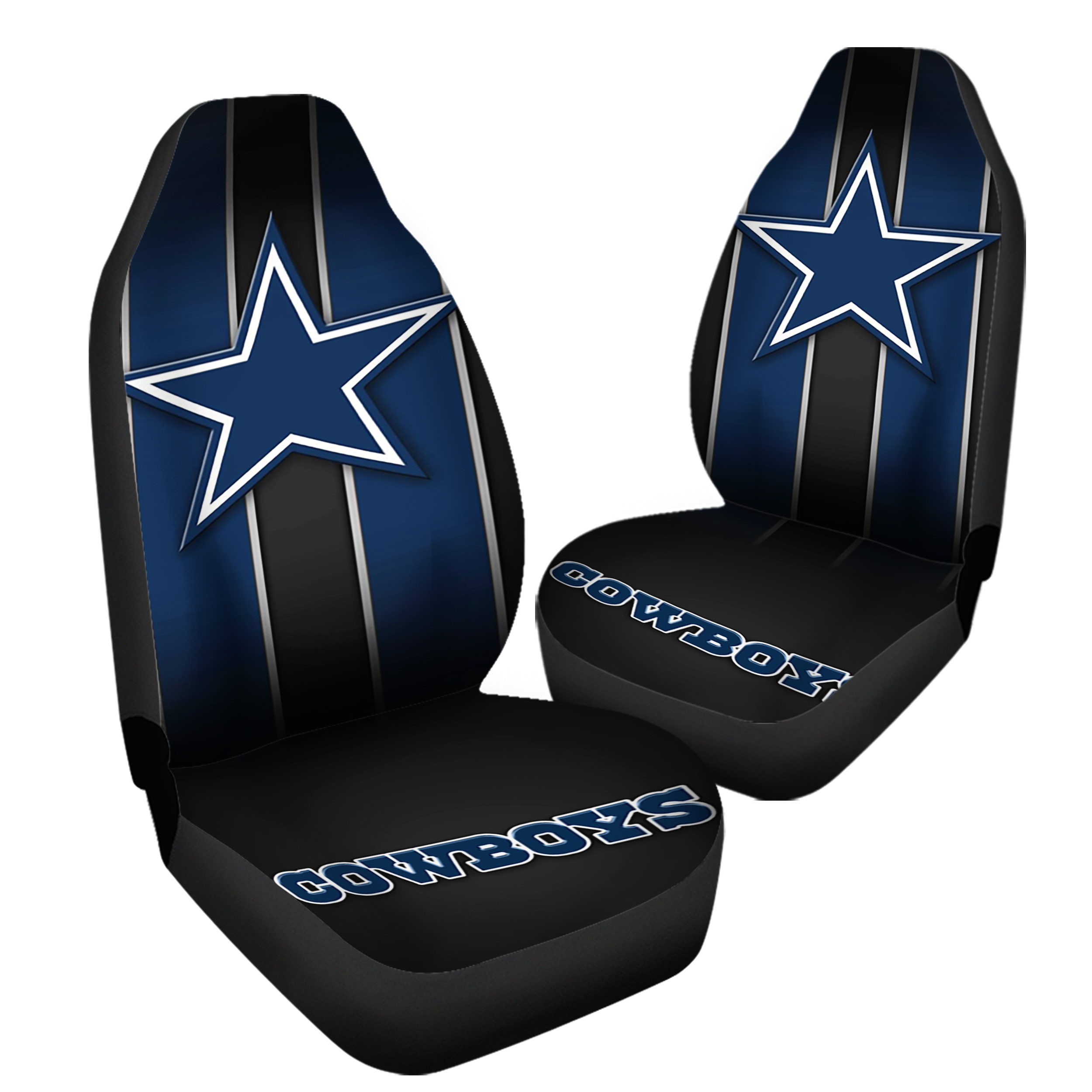 Dallas Cowboys Black And Blue Car Seat Covers