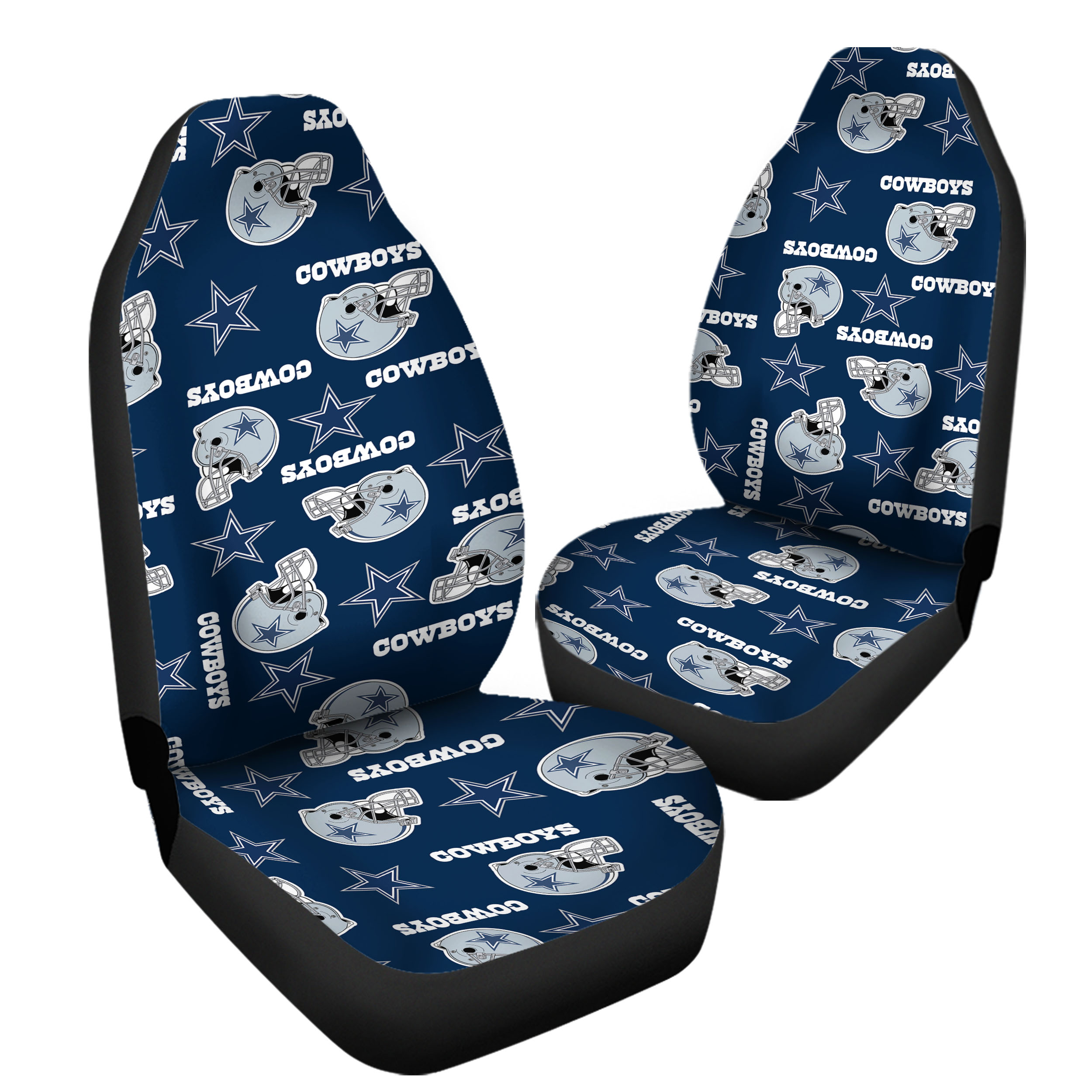 Dallas Cowboys Seamless Logo & Helmet Car Seat Covers