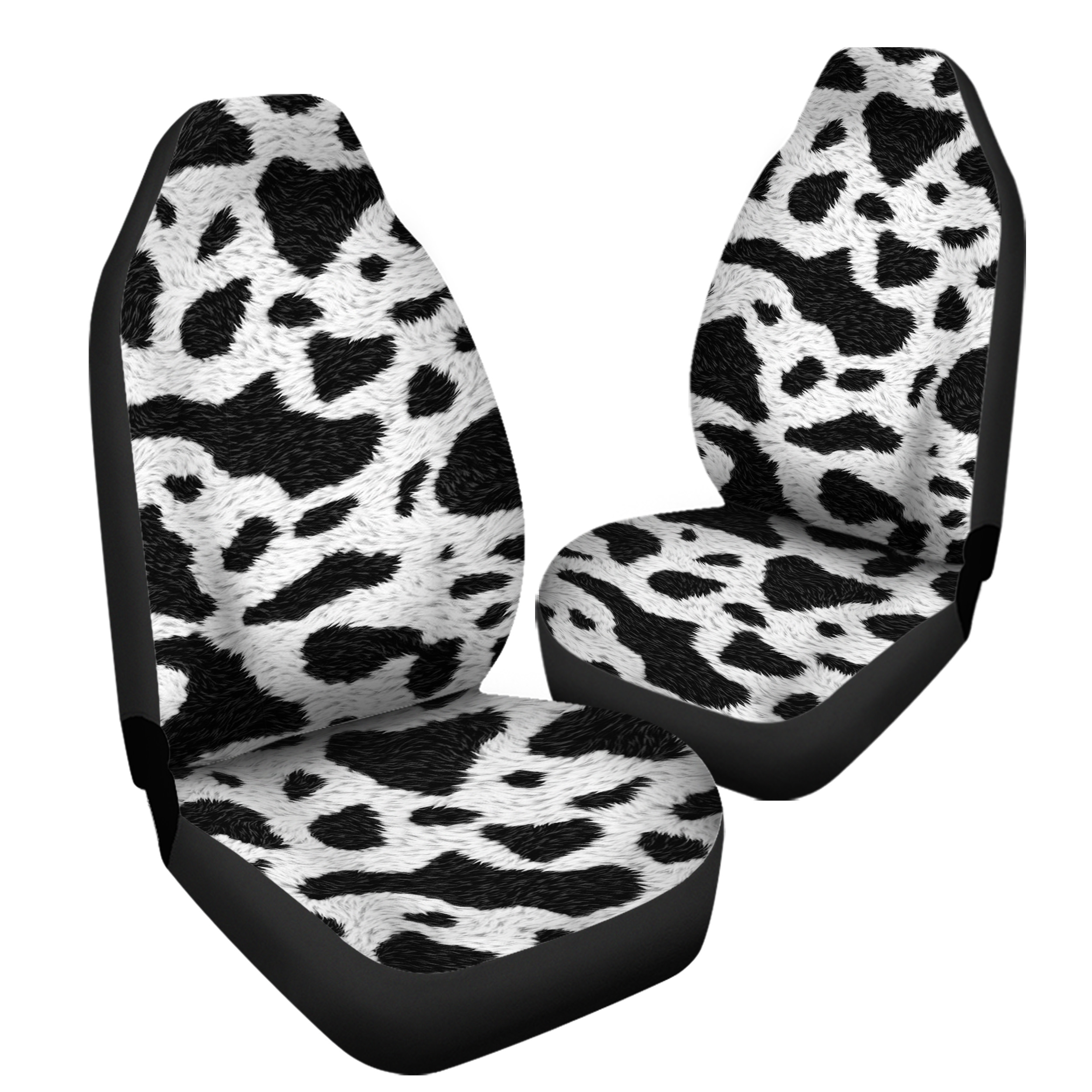 Fuzzy Cow Car Seat Covers