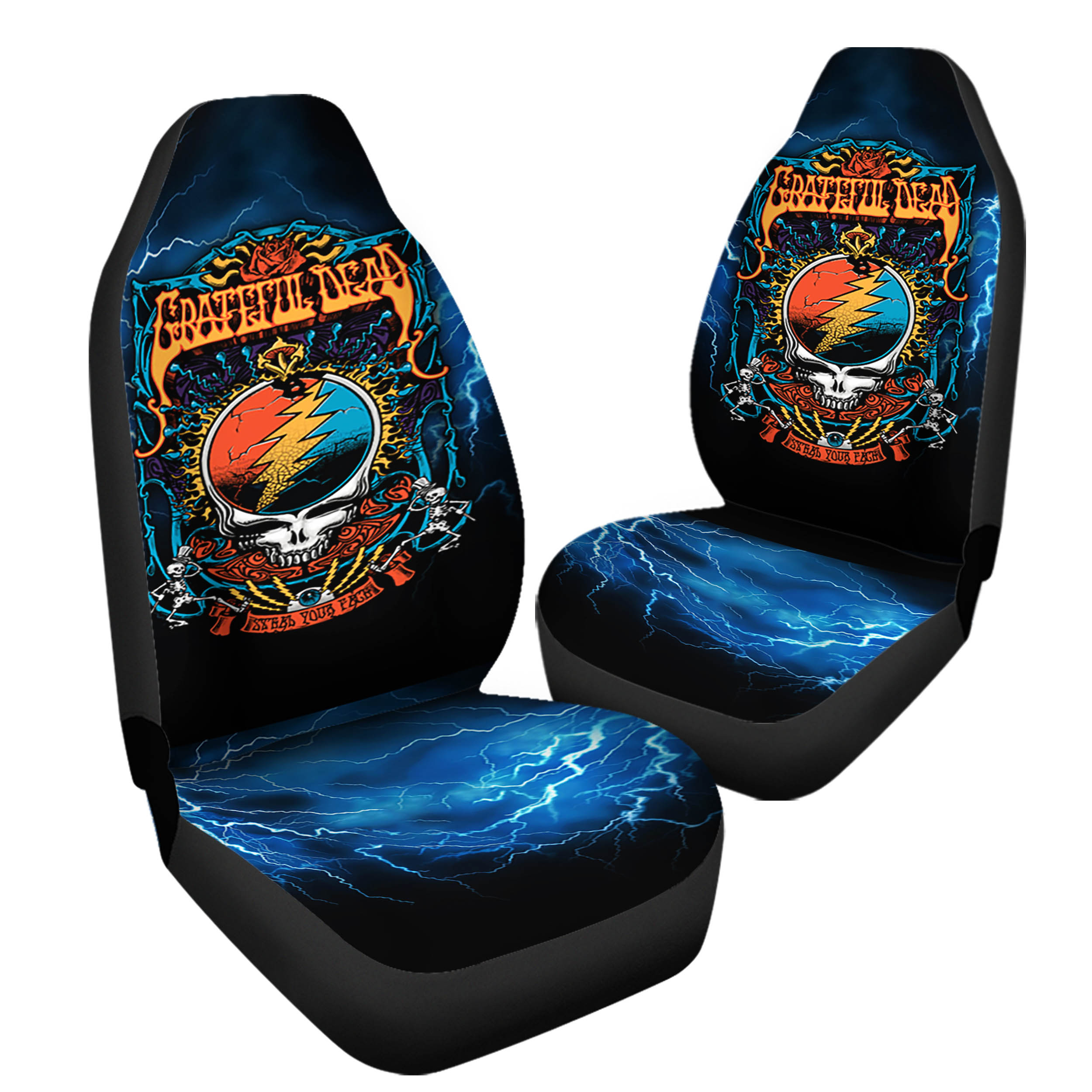 Grateful Dead Steal Your Trippy Car Seat Covers