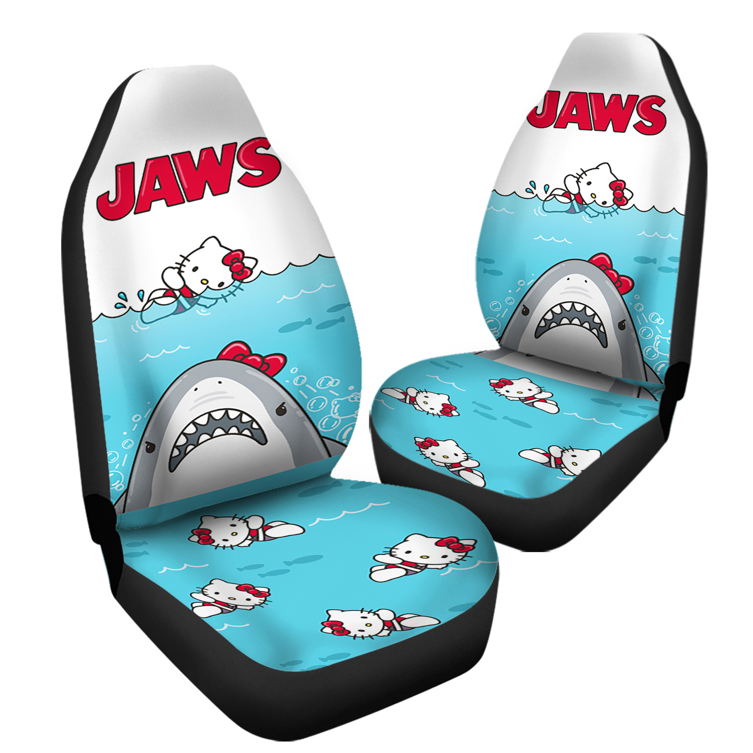 Hello Kitty Jaws Kawaii Car Seat Covers