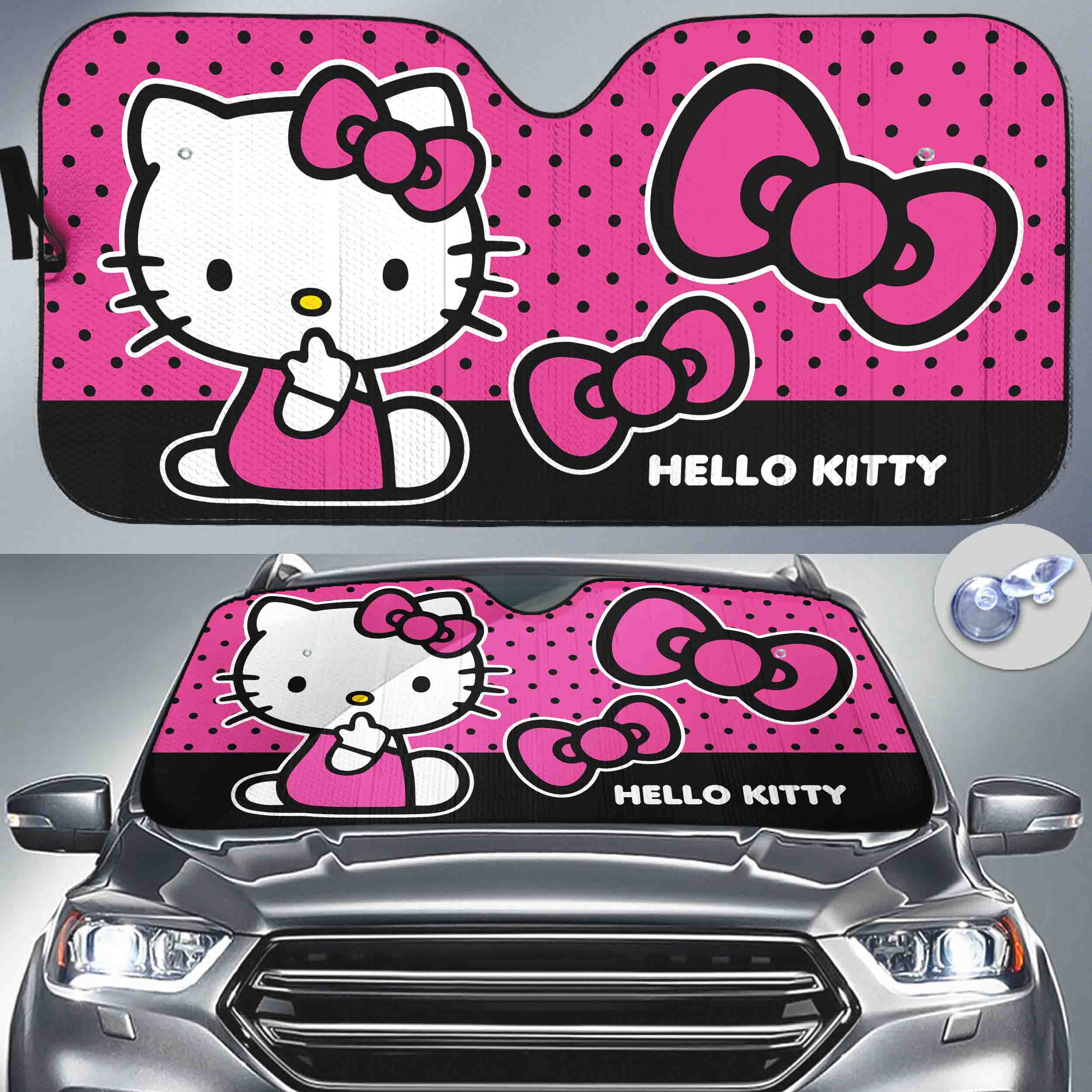 Hello Kitty Pink Car Sun Shade