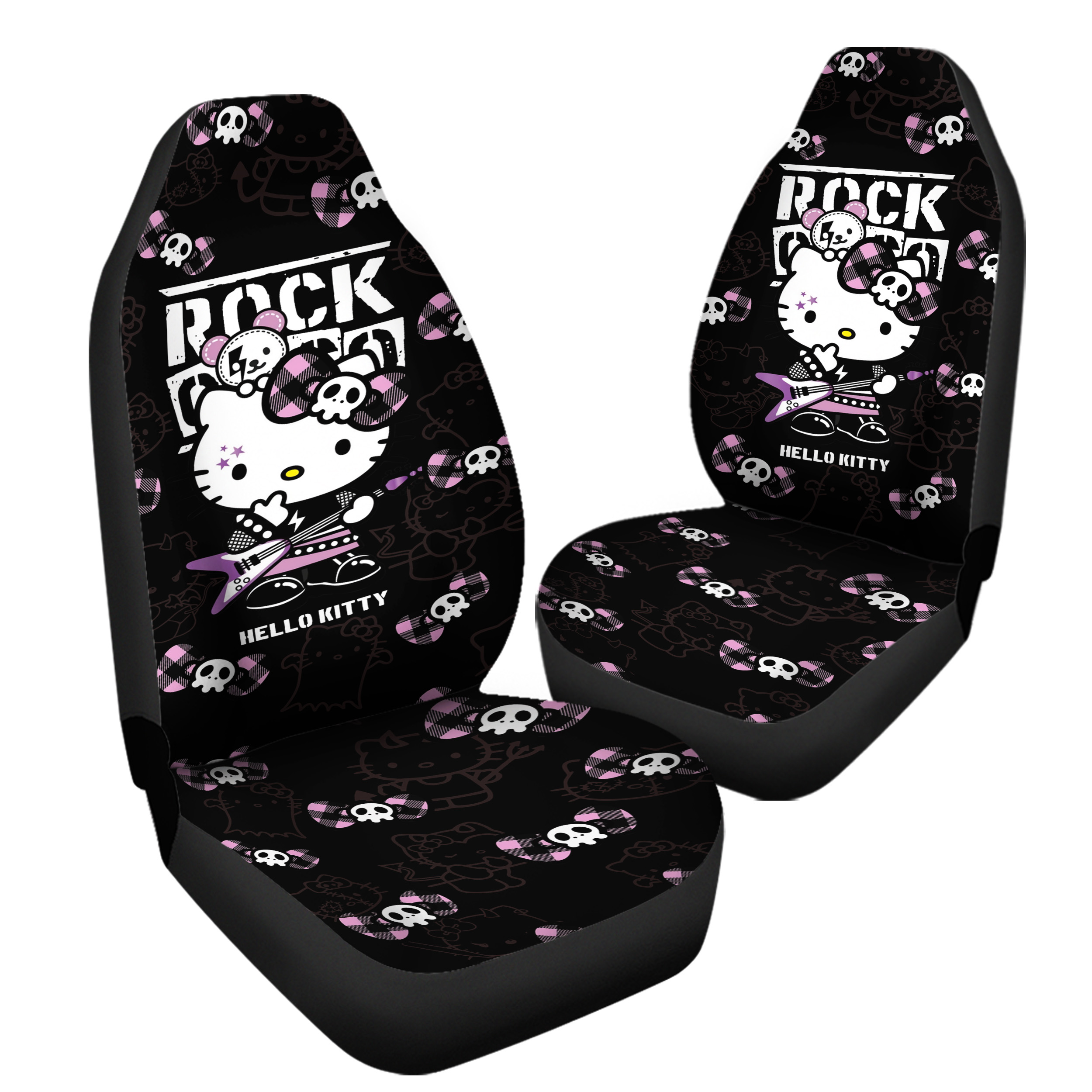 Hello Kitty Rock Music Car Seat Covers