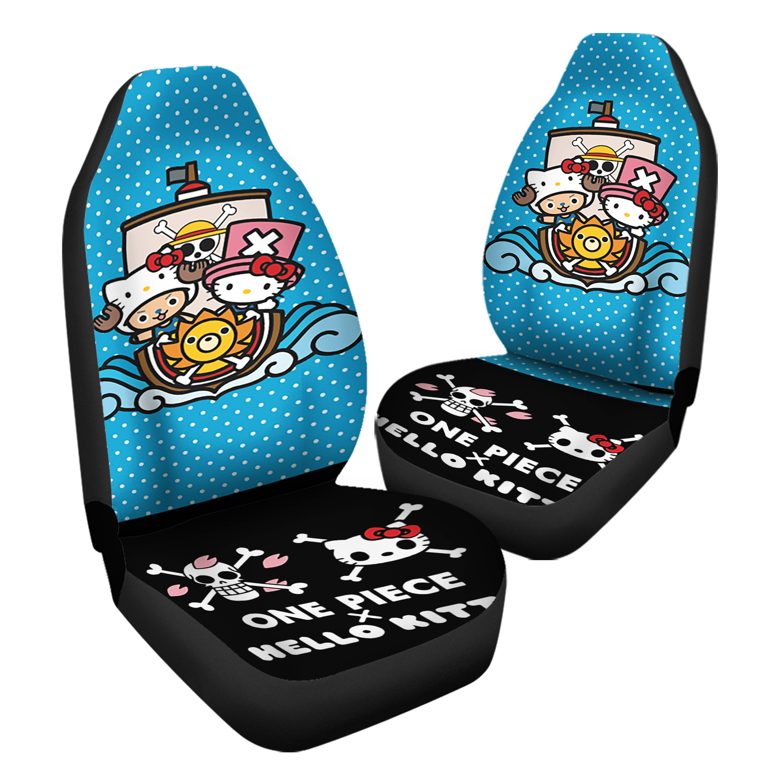 One Piece Hello Kitty Chopper Car Seat Covers