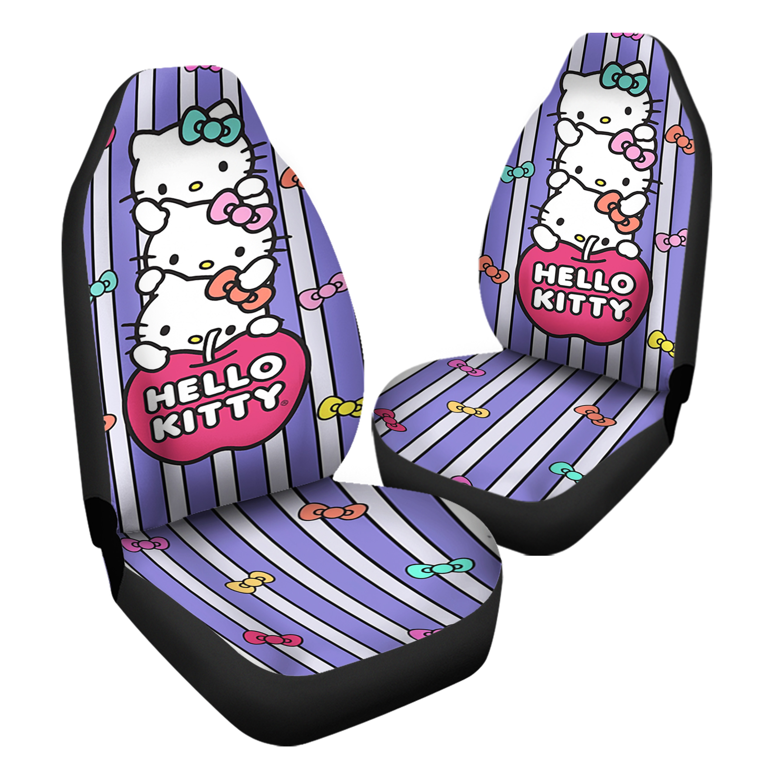 Pink And Purple Hello Kitty Car Seat Covers