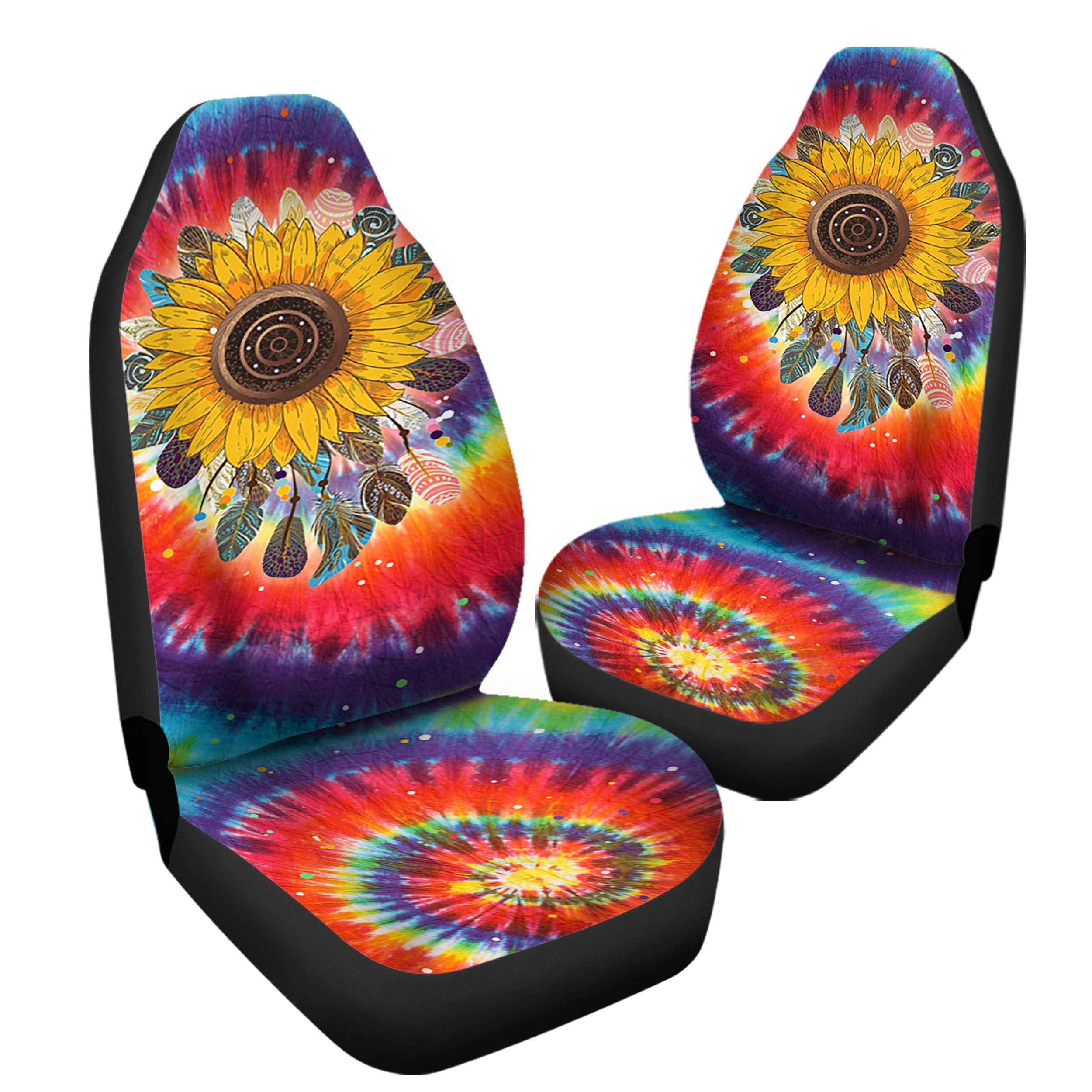 Sunflower Dream Catchers Car Seat Covers