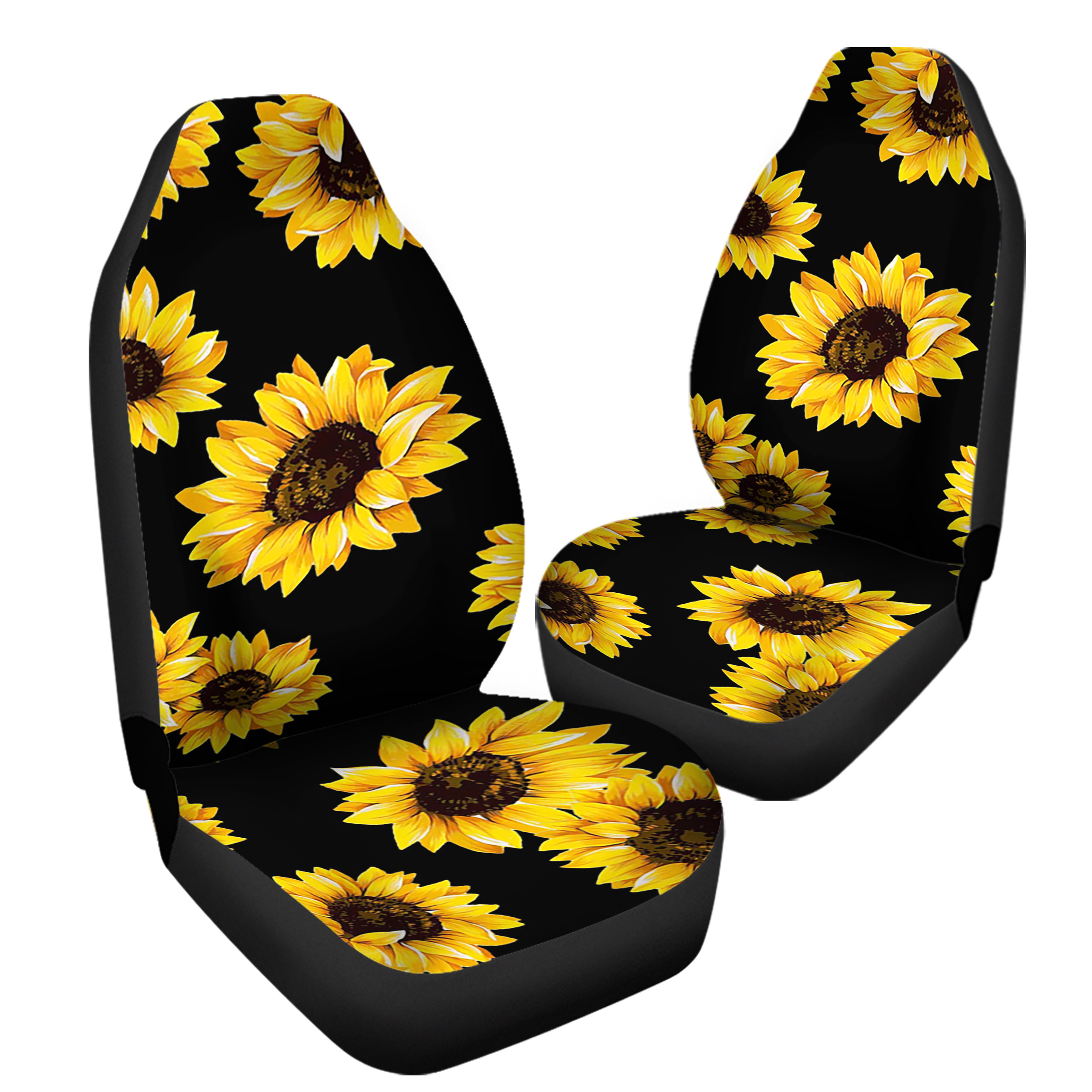 Yellow Sunflower Car Seat Covers