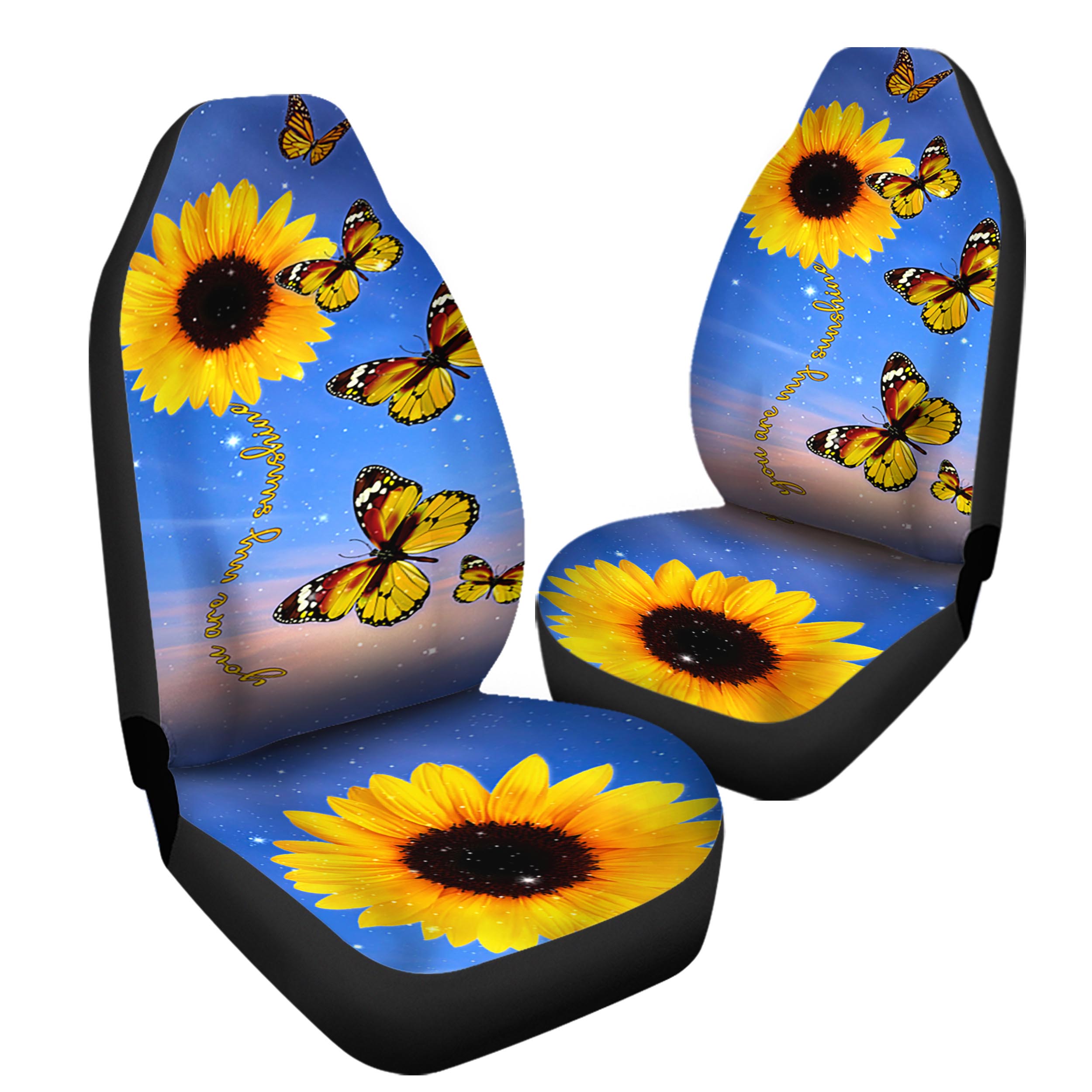 You Are My Sunshine Sunflower Car Seat Covers