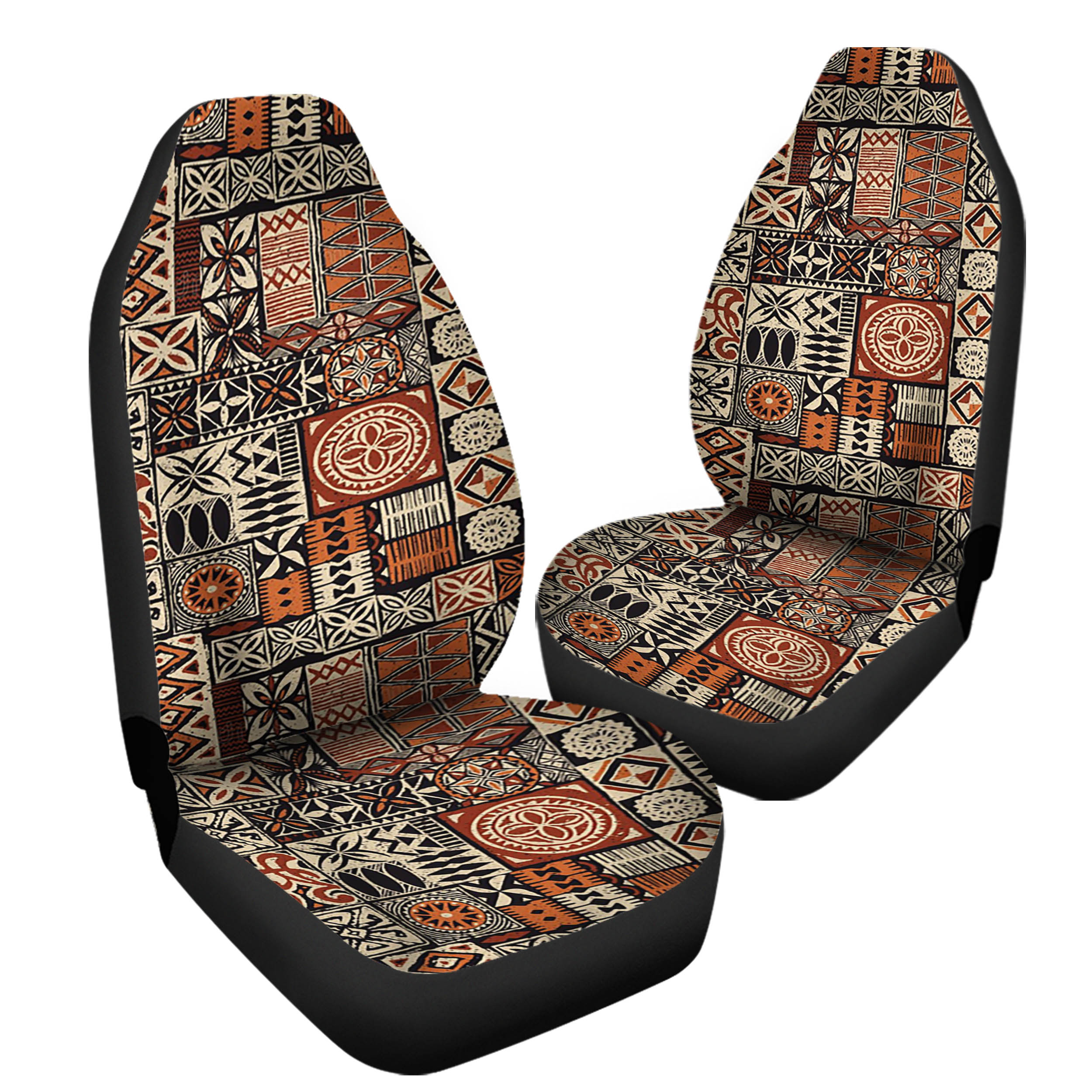 Vintage Tapa Designs Hawaii Car Seat Covers